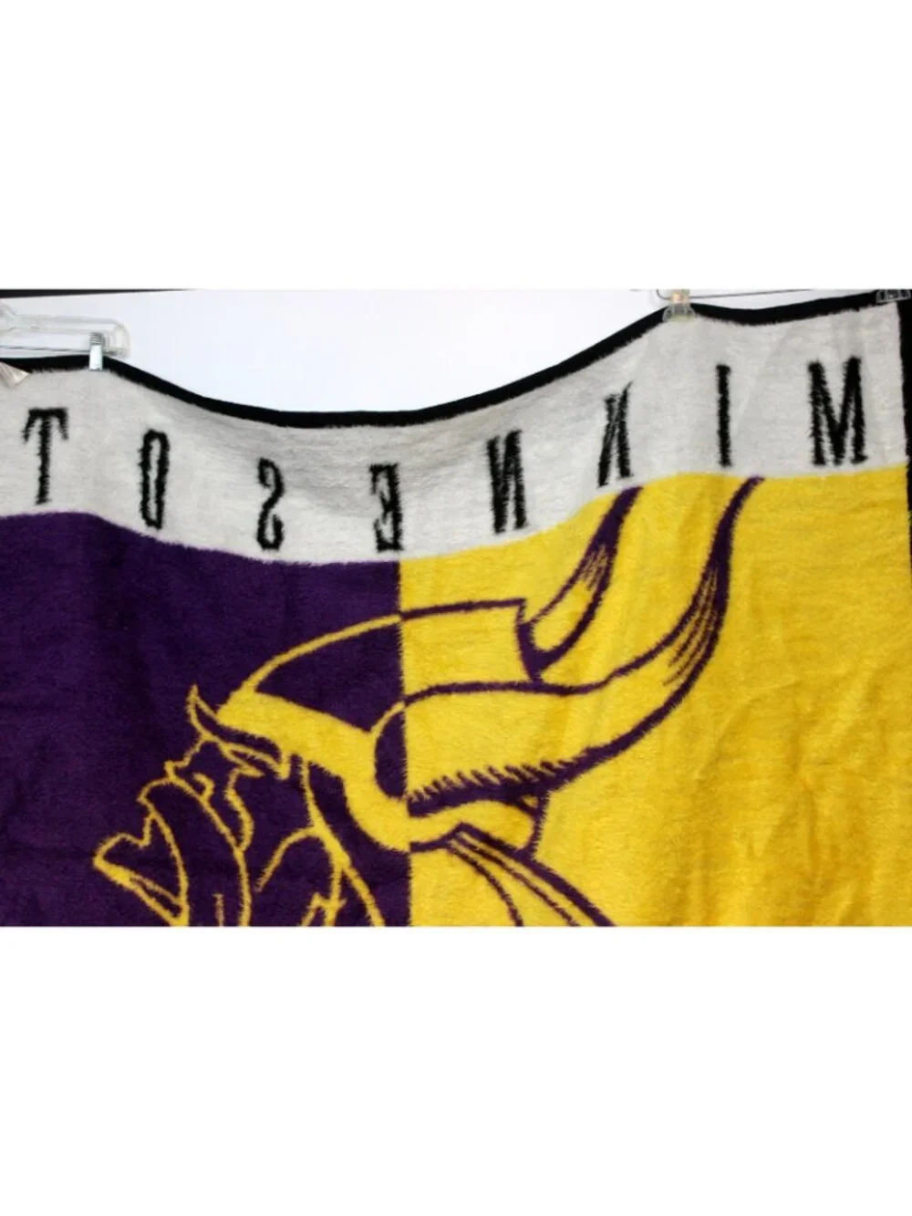 Biederlack Minnesota Vikings Plush Blanket Stadium NFL Faux Fur Reversible Throw